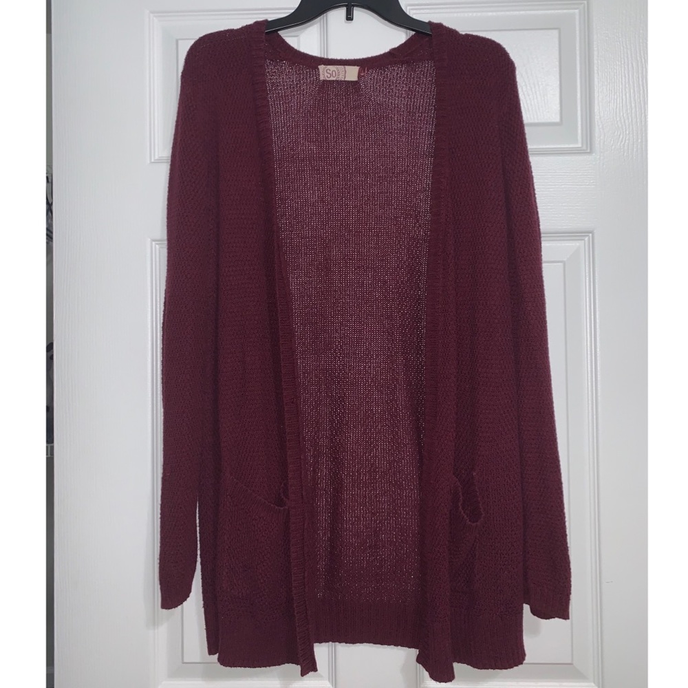Maroon SO Cardigan